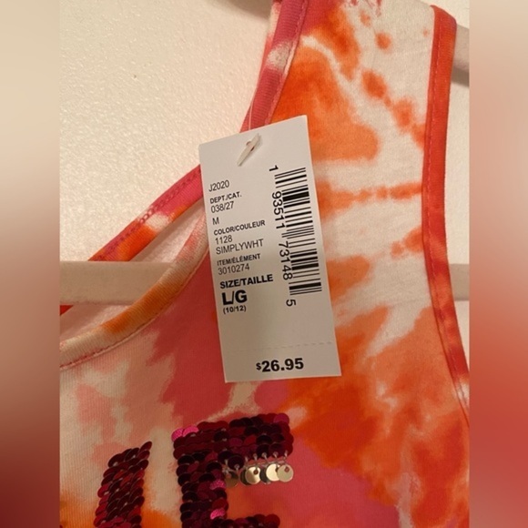 NWT The Children’s Place Tie-Dye Flippy Dress Size L (10-12) - Picture 5 of 9